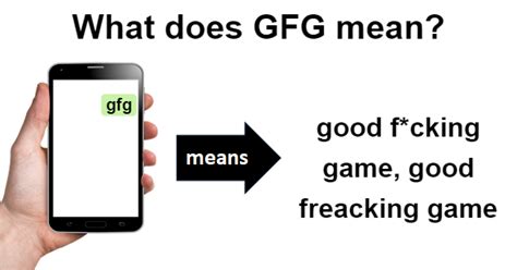 gfg meaning gaming